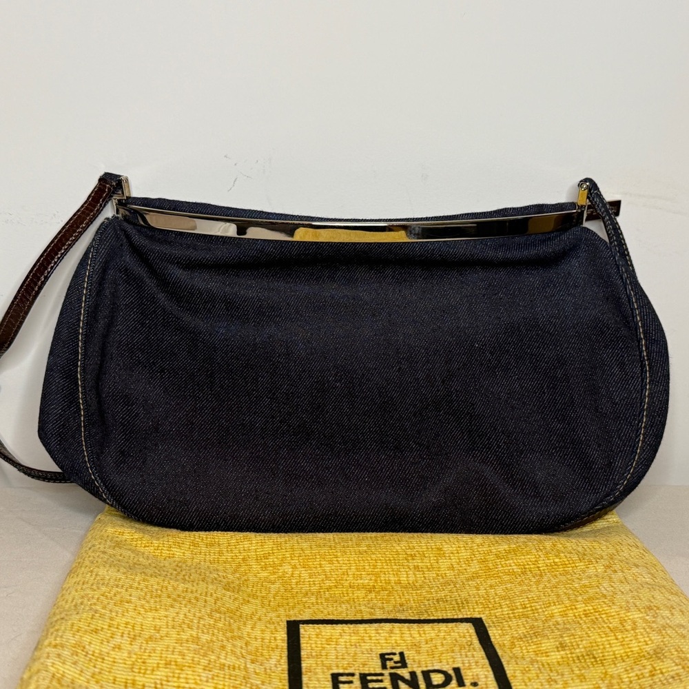 Fendi Dark Denim Shoulder Bag